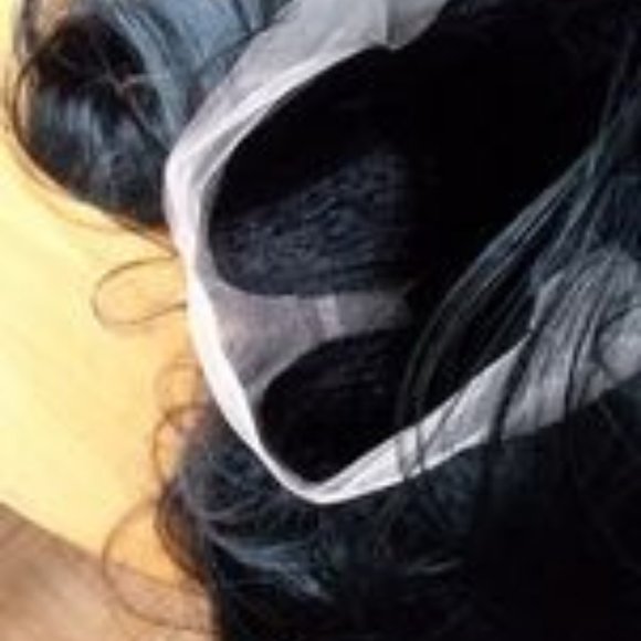 Black wig with lace front main image 4